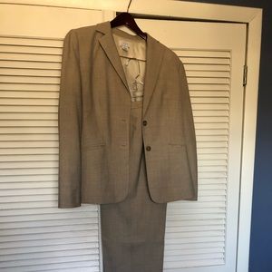 Ladies Tan two-piece pants suit!